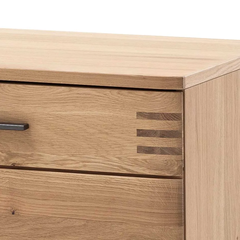 Wohnen Tv & Hifi-Möbel|Lowboards<TV Lowboard in Eiche Bianco & Anthrazit - Crupean I