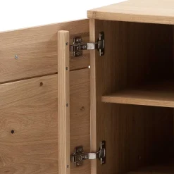 Wohnen Tv & Hifi-Möbel|Lowboards<TV Lowboard in Eiche Bianco & Anthrazit - Crupean I