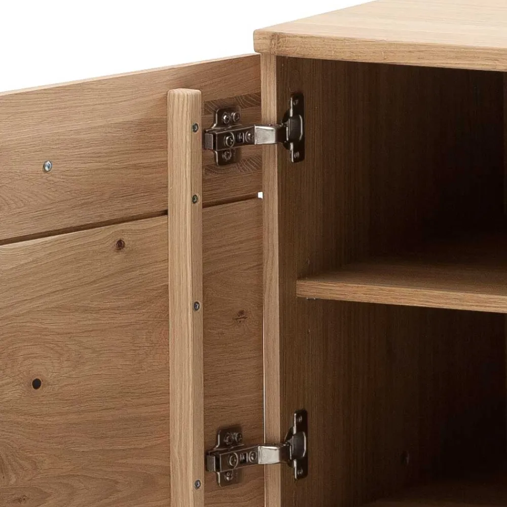 Wohnen Tv & Hifi-Möbel|Lowboards<TV Lowboard in Eiche Bianco & Anthrazit - Crupean I