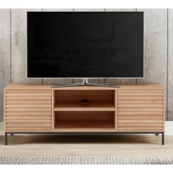 Wohnen Tv & Hifi-Möbel|Lowboards<TV Lowboard in Eiche Holzdekor - Lunira
