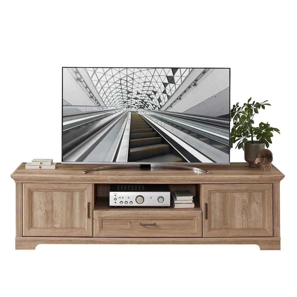 Wohnen Tv & Hifi-Möbel|Lowboards<TV Lowboard in Eiche Holzoptik - Barack
