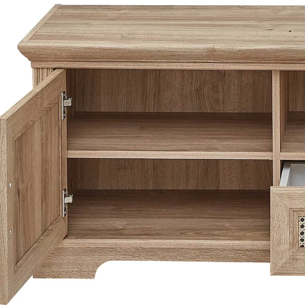 Wohnen Tv & Hifi-Möbel|Lowboards<TV Lowboard in Eiche Holzoptik - Barack