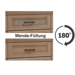 Wohnen Tv & Hifi-Möbel|Lowboards<TV Lowboard in Eiche Holzoptik - Barack