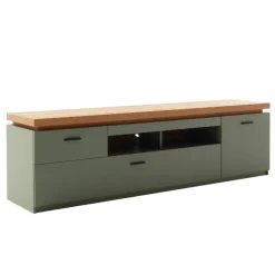 Wohnen Tv & Hifi-Möbel|Lowboards<TV Lowboard in Graugrün und Eiche - Kwin