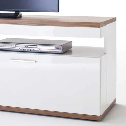 Wohnen Tv & Hifi-Möbel|Lowboards<TV Lowboard in Hochglanz Weiß - Icadro