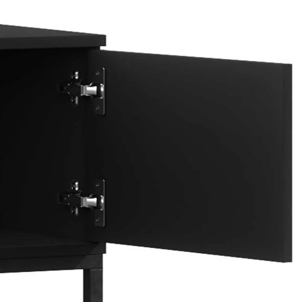 Wohnen Tv & Hifi-Möbel|Lowboards<TV Lowboard in Schwarz - Groot