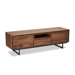 Wohnen Tv & Hifi-Möbel|Lowboards<TV Lowboard in Walnussfarben Furnier - Melvue