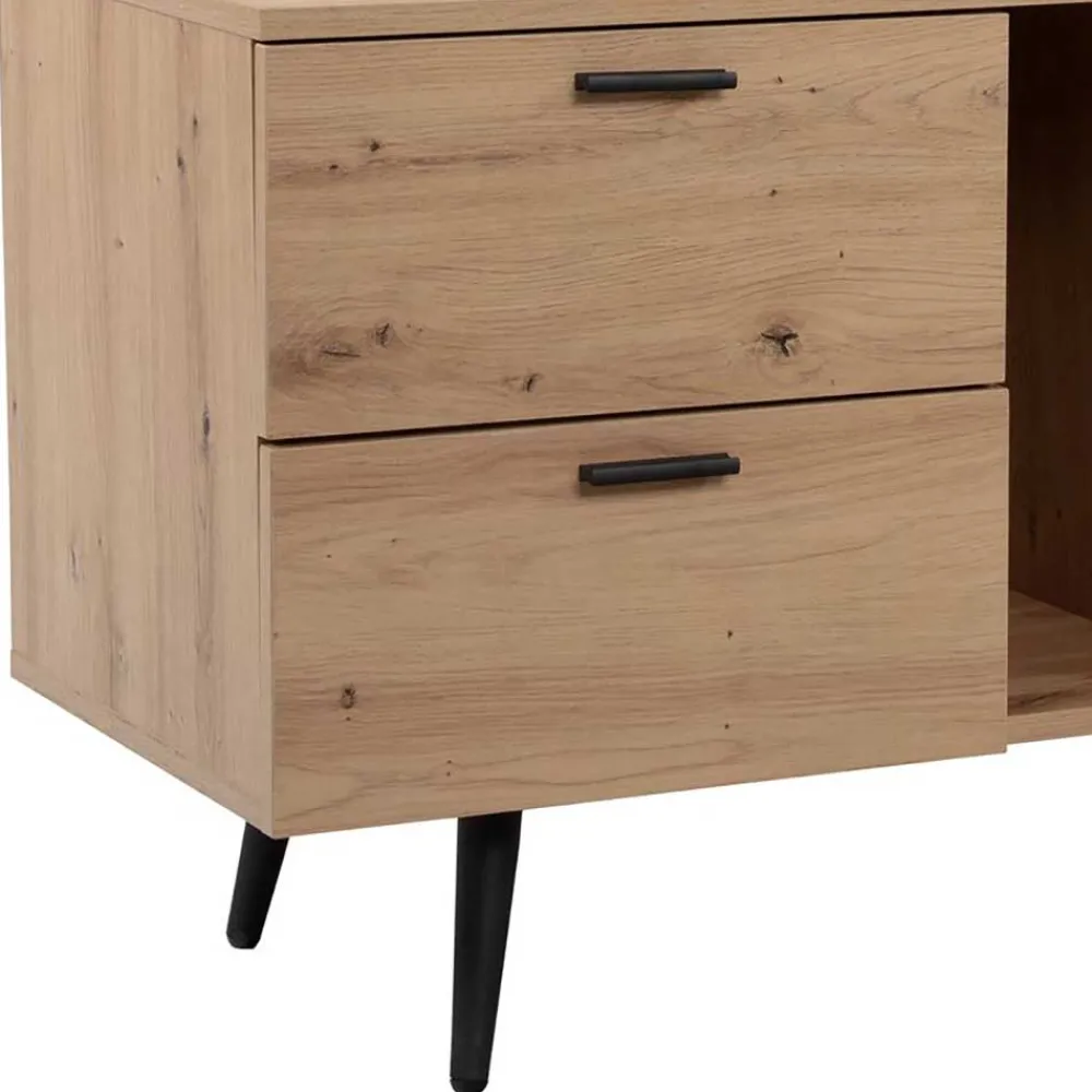 Wohnen Tv & Hifi-Möbel|Lowboards<TV Lowboard in Wildeiche Holzoptik - Ziris