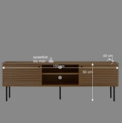 Wohnen Tv & Hifi-Möbel|Lowboards<TV Lowboard mit Eiche Furnier - Virona