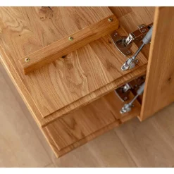 Wohnen Tv & Hifi-Möbel|Lowboards<TV Lowboard mit Glas und LED Beleuchtung - Cocondar