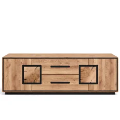 Wohnen Tv & Hifi-Möbel|Lowboards<TV Lowboard mit Hirnholz Applikationen - Shipper