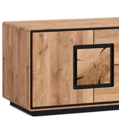 Wohnen Tv & Hifi-Möbel|Lowboards<TV Lowboard mit Hirnholz Applikationen - Shipper