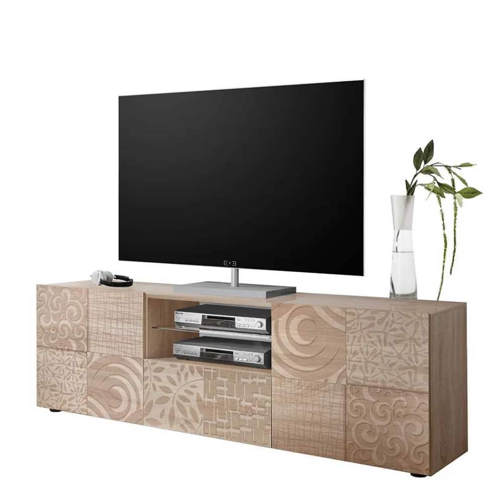 Wohnen Tv & Hifi-Möbel|Lowboards<TV Lowboard mit Muster Print - Bielvas