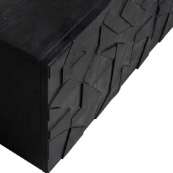 Wohnen Tv & Hifi-Möbel|Lowboards<TV Lowboard mit Schnitzereien Front - Eiken