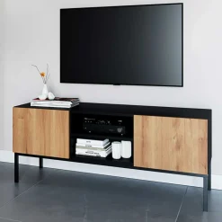 Wohnen Lowboards<TV Lowboard mit zwei Türen und Fächern - Cavan