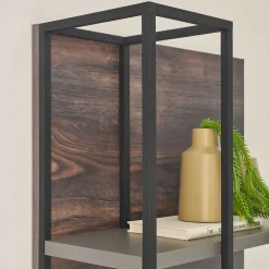 Wohnen Wohnwände<TV Lowboard und Wandregal Set - Mundo (zweiteilig)