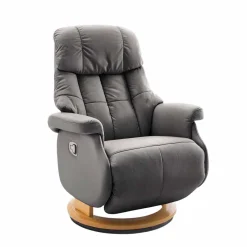 Wohnen Sessel|Sofas<TV Relaxsessel mit Leder Schlammfarben Emia mit Körperdruck verstellbar