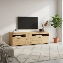 Wohnen Tv & Hifi-Möbel|Lowboards<TV Schrank aus Massivholz Eiche - Destal