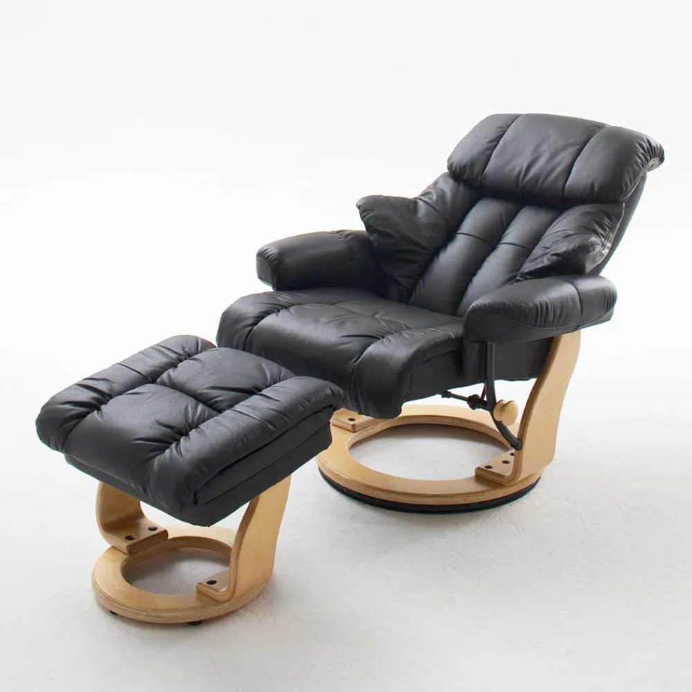 Wohnen Sessel<TV Sessel Manon in Schwarz (zweiteilig)