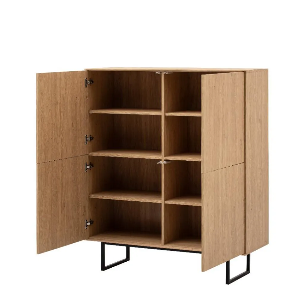 Wohnen Wohnwände<TV Sideboard und Highboard Set - Jaskin (zweiteilig)