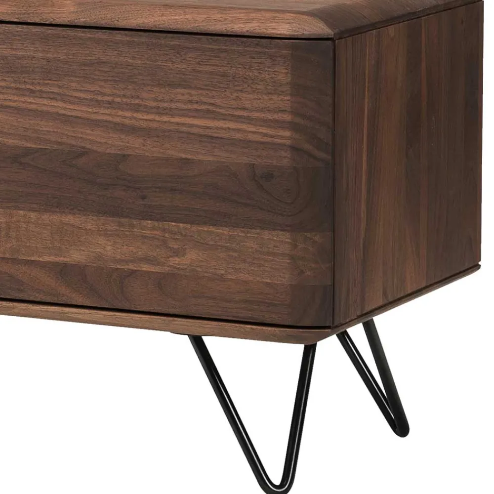 Wohnen Tv & Hifi-Möbel|Lowboards<TV Unterschrank aus Nussbaum Massivholz - Rivossa