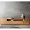 Wohnen Tv & Hifi-Möbel|Lowboards<TV Unterschrank aus Wildeiche mit Metallgriffen - Ilfred