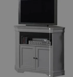 Wohnen Tv & Hifi-Möbel<TV Unterschrank für Ecke in Weiß - Zarinas