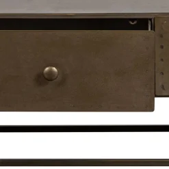 Wohnen Tv & Hifi-Möbel|Lowboards<TV Unterschrank in Altmessing Metall - Liviano