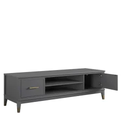 Wohnen Tv & Hifi-Möbel|Lowboards<TV Unterschrank in Grau und Gold - Tamila
