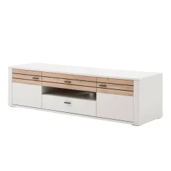 Wohnen Tv & Hifi-Möbel|Lowboards<TV Unterschrank in Lichtgrau mit Wildeiche - Ballina