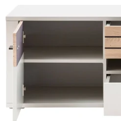 Wohnen Tv & Hifi-Möbel|Lowboards<TV Unterschrank in Lichtgrau mit Wildeiche - Ballina