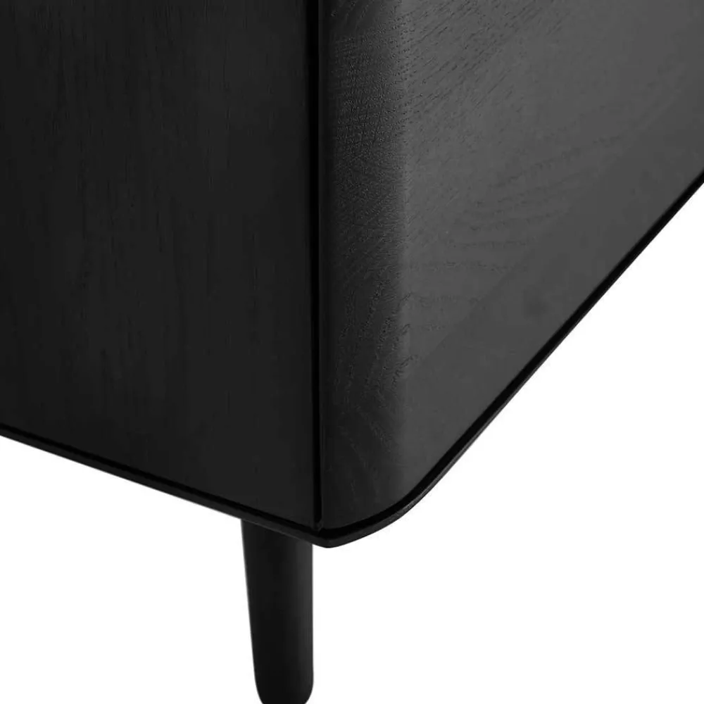 Wohnen Tv & Hifi-Möbel|Lowboards<TV Unterschrank in Schwarz aus Eiche - Arathan