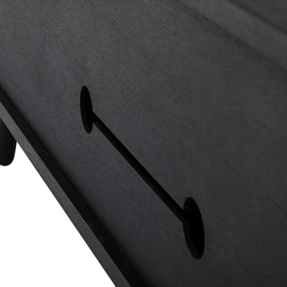Wohnen Tv & Hifi-Möbel|Lowboards<TV Unterschrank in Schwarz aus Eiche - Arathan