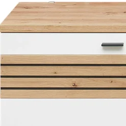 Wohnen Tv & Hifi-Möbel|Lowboards<TV Unterschrank in Weiß und Wildeiche NB - Niam