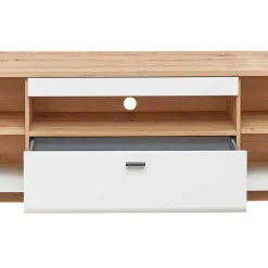 Wohnen Tv & Hifi-Möbel|Lowboards<TV Unterschrank in Weiß und Wildeiche NB - Niam