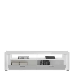 Wohnen Wohnwände<TV Wohnwand Möbel mit LED Set - Gomata (vierteilig)