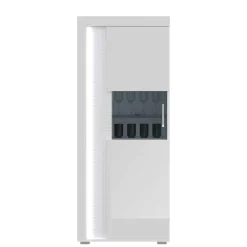 Wohnen Wohnwände<TV Wohnwand Möbel mit LED Set - Gomata (vierteilig)
