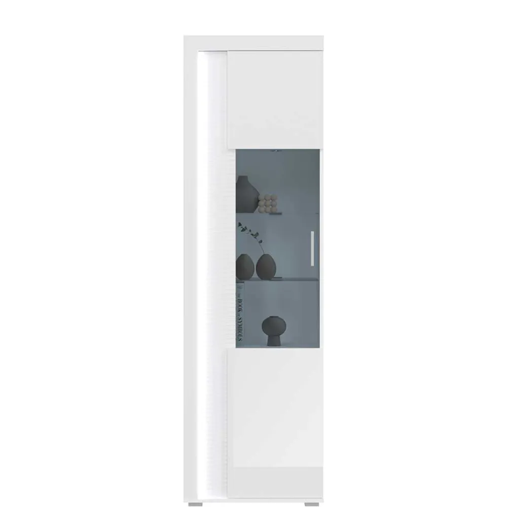 Wohnen Wohnwände<TV Wohnwand Möbel mit LED Set - Gomata (vierteilig)