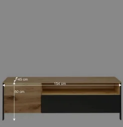 Wohnen Wohnwände<TV Wohnwand Möbelset 194 cm breit - Viligrana (dreiteilig)