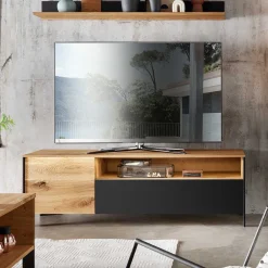 Wohnen Wohnwände<TV Wohnwand Möbelset 194 cm breit - Viligrana (dreiteilig)
