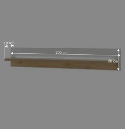 Wohnen Wohnwände<TV Wohnwand mit Licht Möbelset - Racelyn (vierteilig)