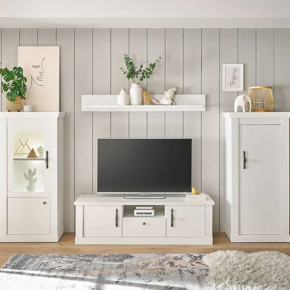 Wohnen Wohnwände<TV Wohnwandkombination 295 cm breit - Liancos (vierteilig)