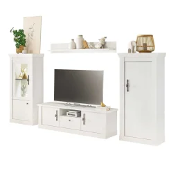 Wohnen Wohnwände<TV Wohnwandkombination 295 cm breit - Liancos (vierteilig)