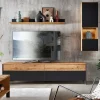 Wohnen Wohnwände<TV Wohnwandmöbel modern - Viligrana (dreiteilig)