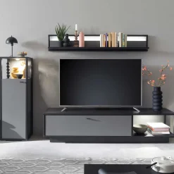Wohnen Wohnwände<TV Wohnzimmermöbel Set - Ridona (dreiteilig)