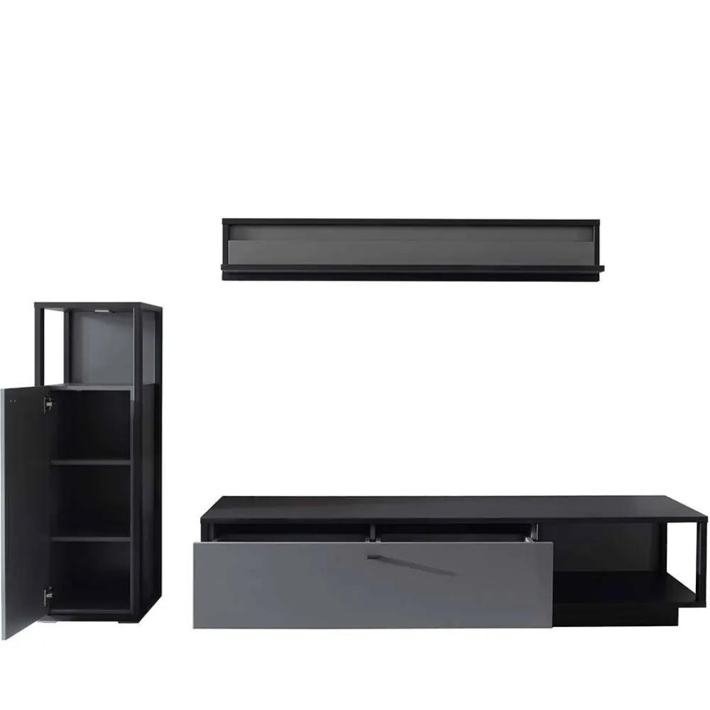 Wohnen Wohnwände<TV Wohnzimmermöbel Set - Ridona (dreiteilig)