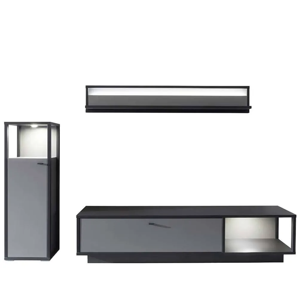 Wohnen Wohnwände<TV Wohnzimmermöbel Set - Ridona (dreiteilig)