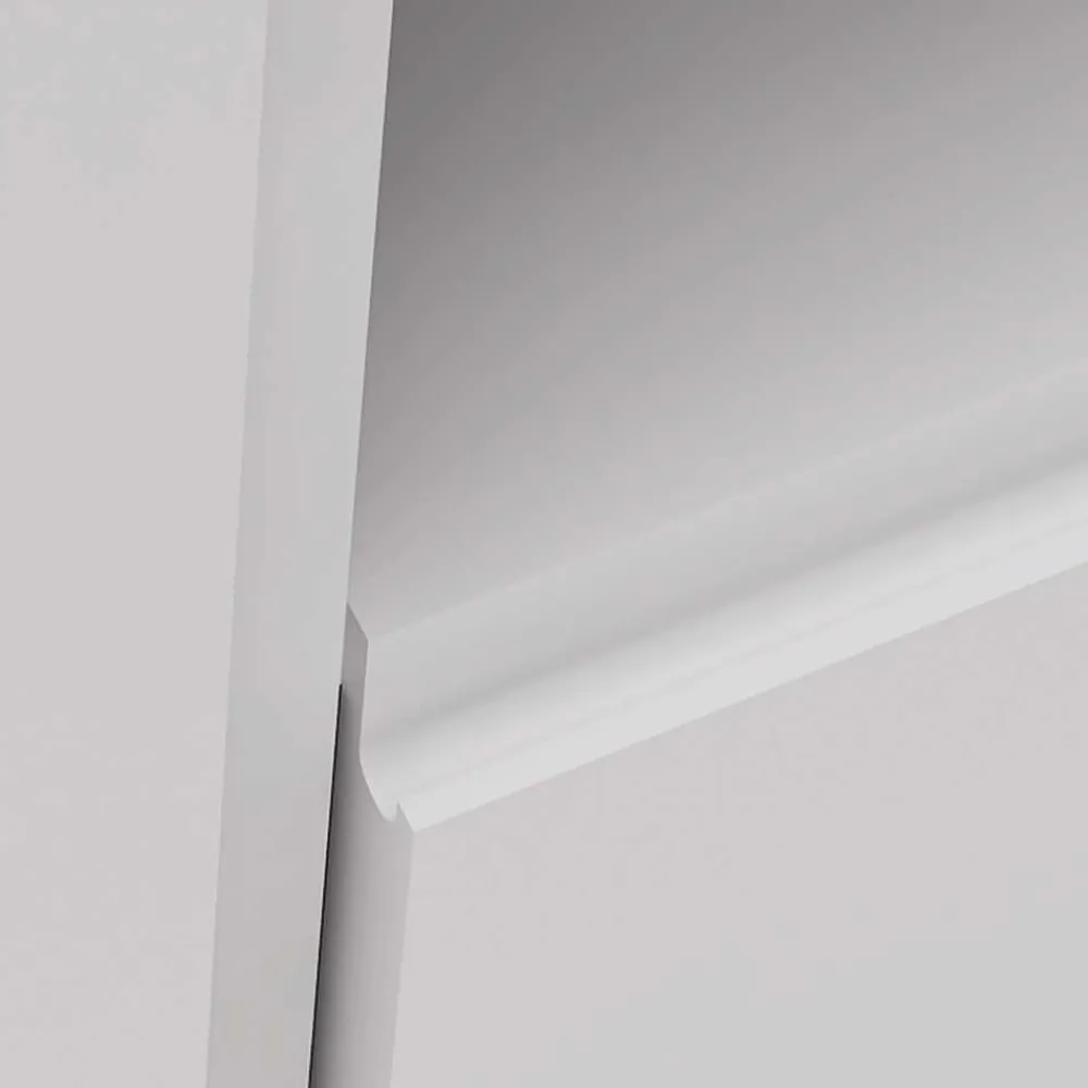 Wohnen Tv & Hifi-Möbel|Lowboards<TV-Board für die Ecke in Weiß & Gold - Patinca