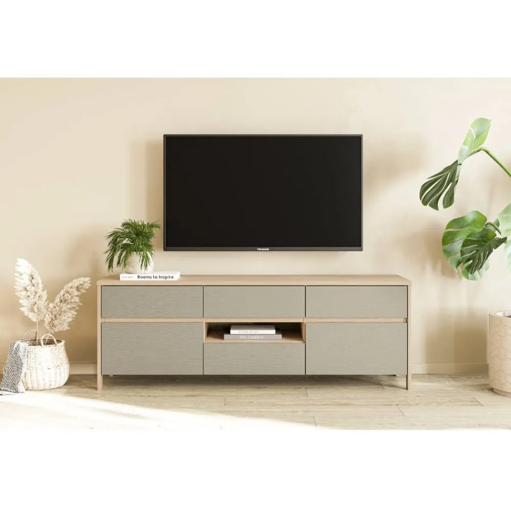 Wohnen Tv & Hifi-Möbel|Lowboards<TV-Board in Eukalyptus und Eiche Optik - Promo