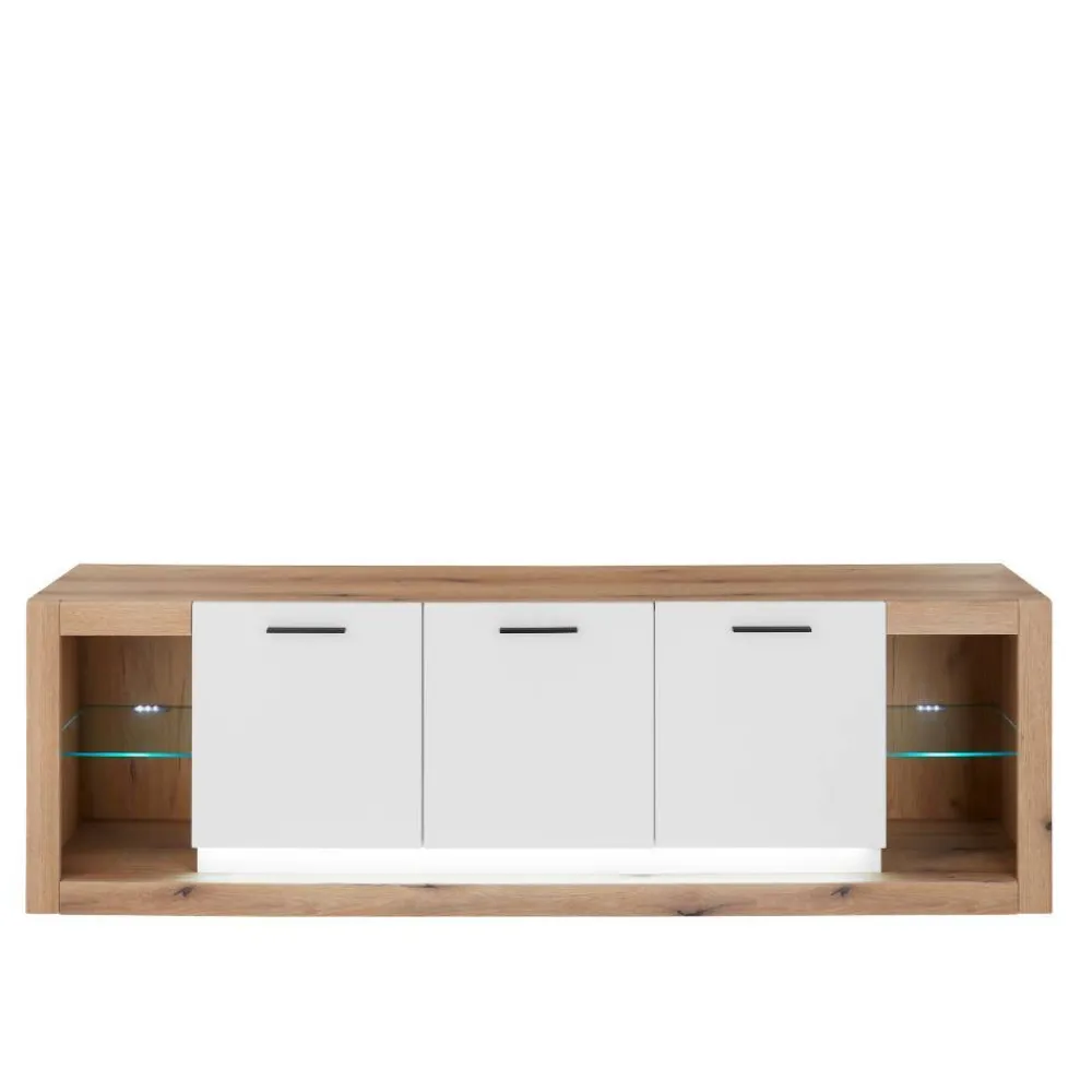 Wohnen Wohnwände<TV-Lowboard & Wandboard Set - Adejano (zweiteilig)